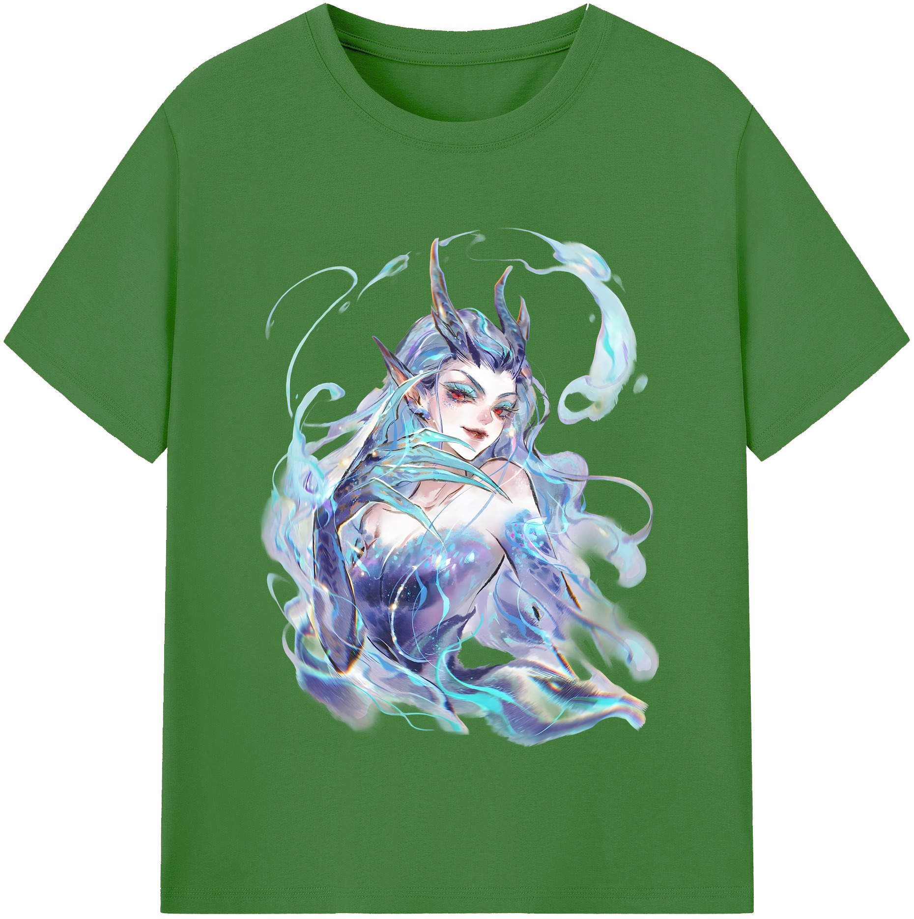 （画像用） Ne Zha 2 ナタ 魔童の大暴れ レディースカジュアルプリントTシャツ（綿100％）